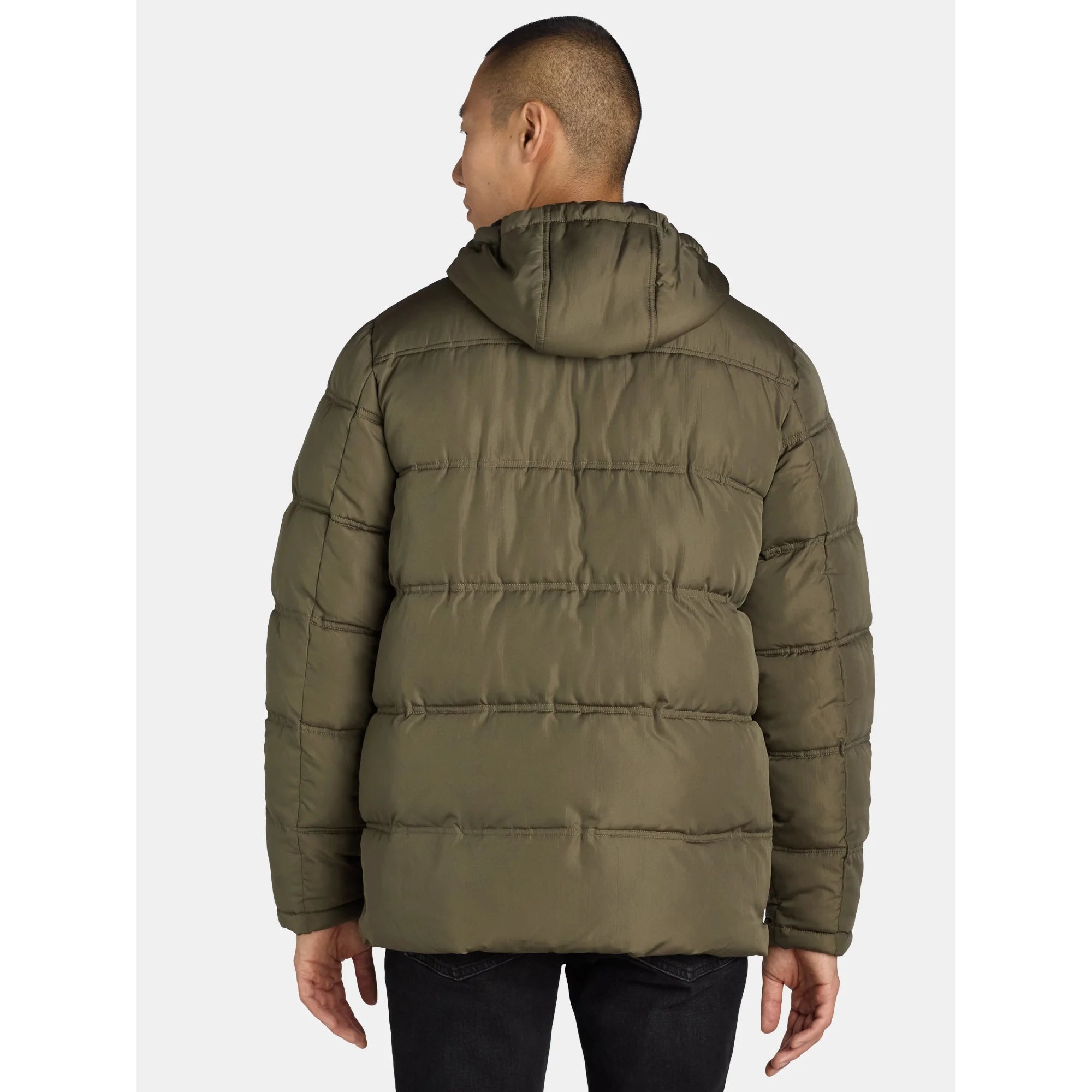 4 Pocket Quilted Heavy Puffer Forest