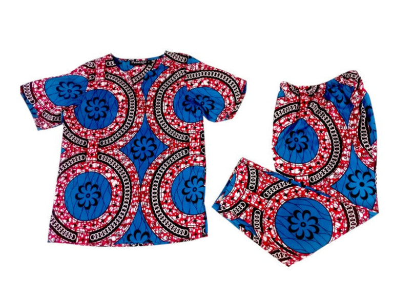 Conjunto Niño Fucsia-Azul (Etnia Negra)