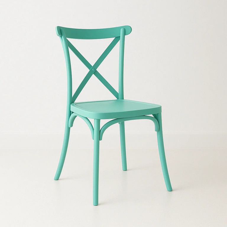 Outdoor Events Restaurant Nordic Buy Furniture Silla Stackable PP Turquoise