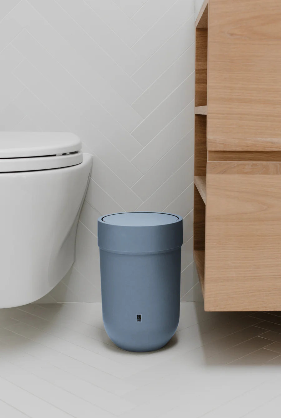 Touch Trash Can Slate Blue