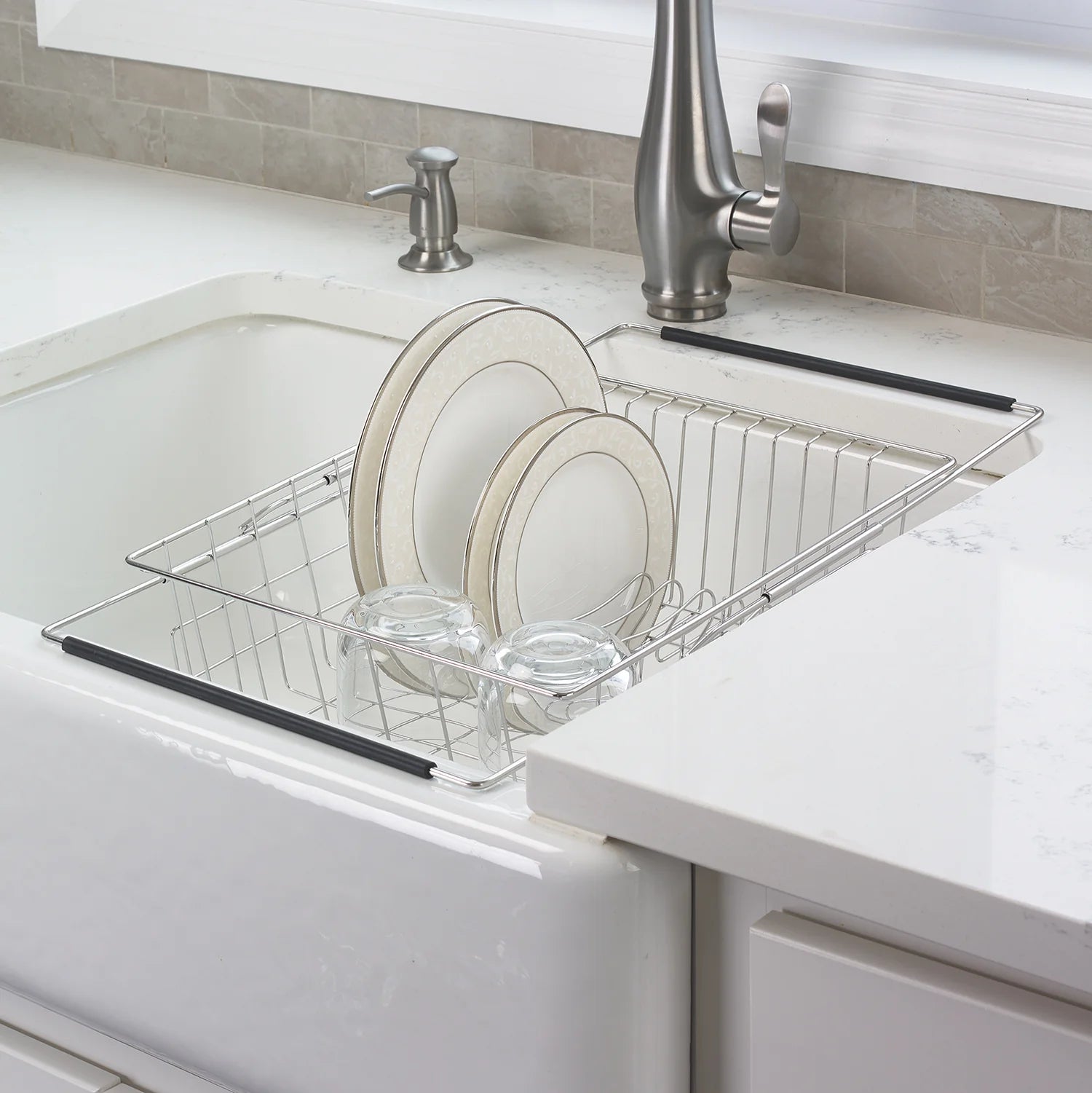 Expandable In-Sink Dish Rack
