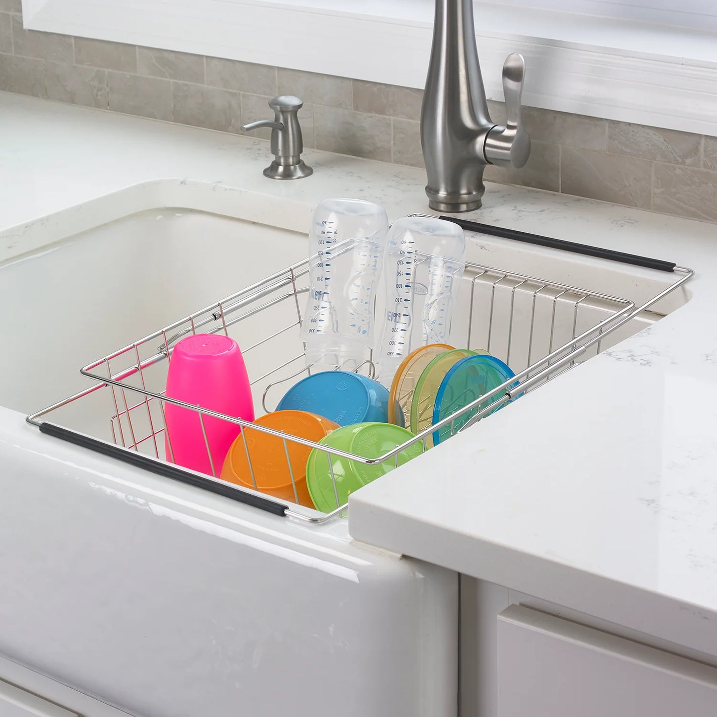Expandable In-Sink Dish Rack