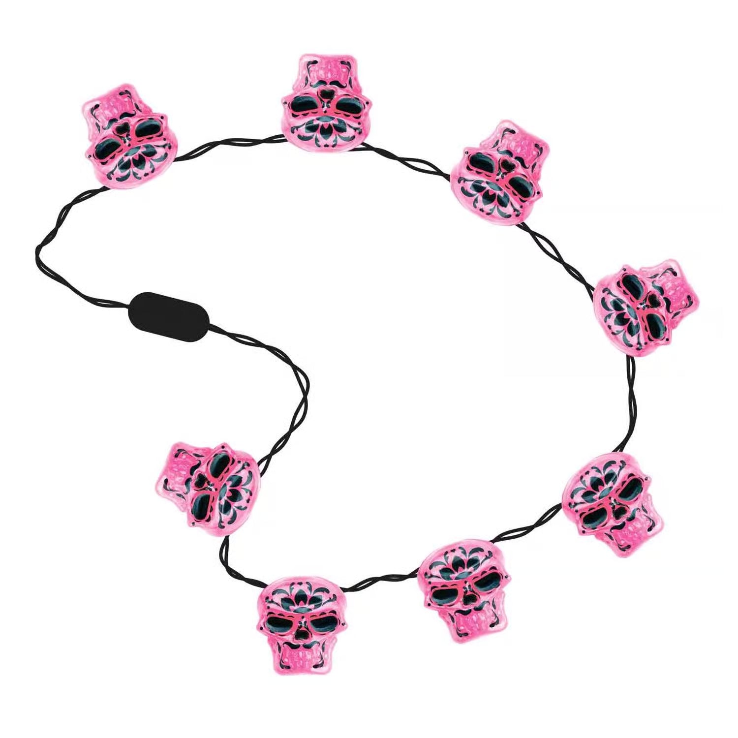 Day of the Dead LED Skull Necklace