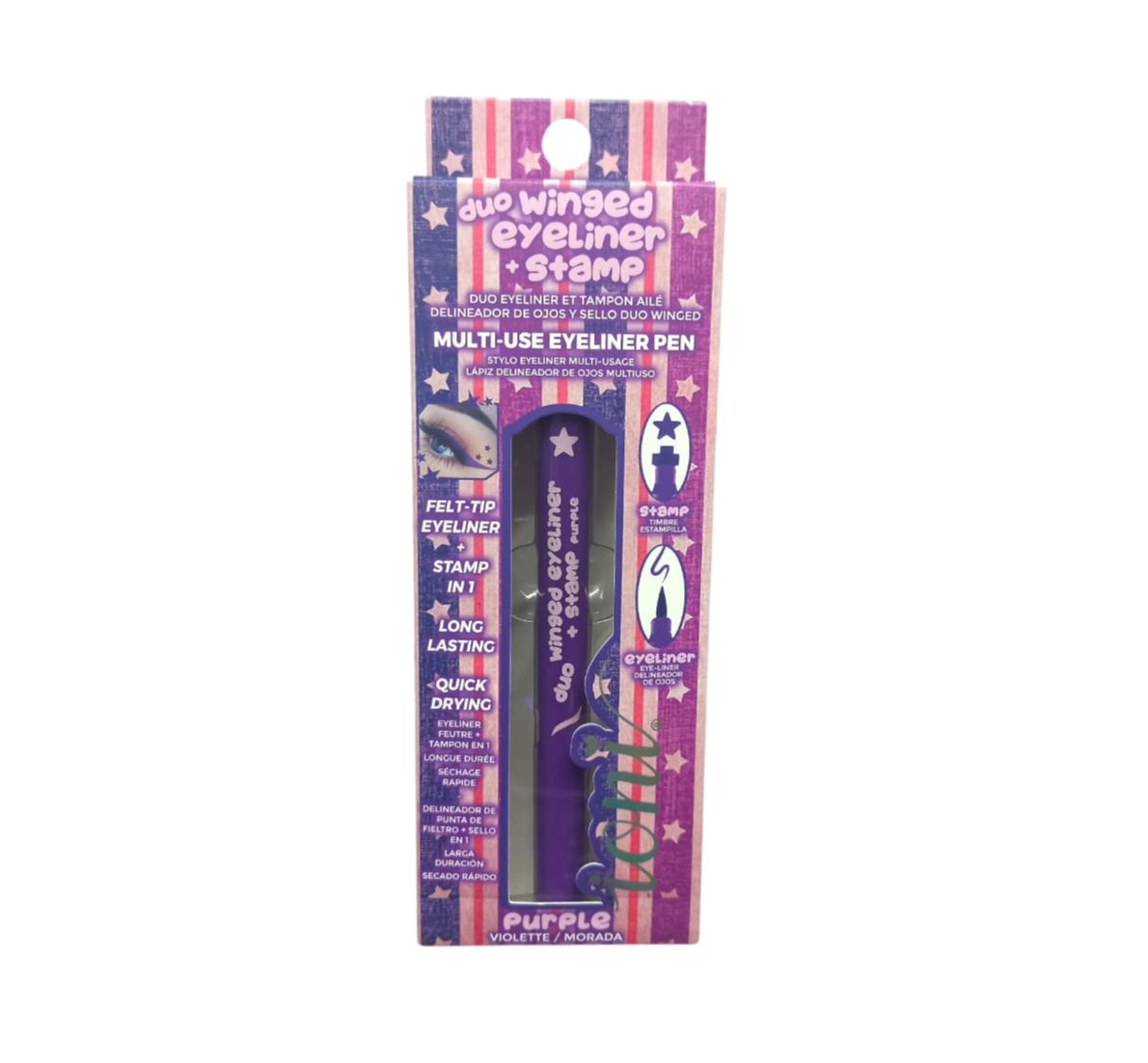 Duo Winged Eyeliner + Stamp - Purple