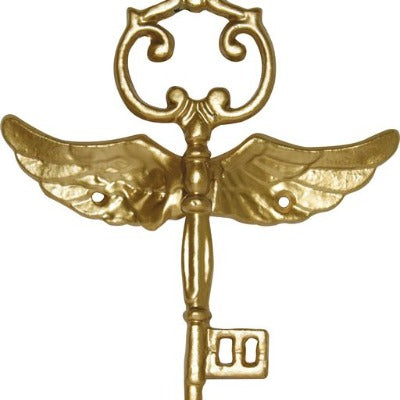 7.5" Cast Iron Flying Key - Gold