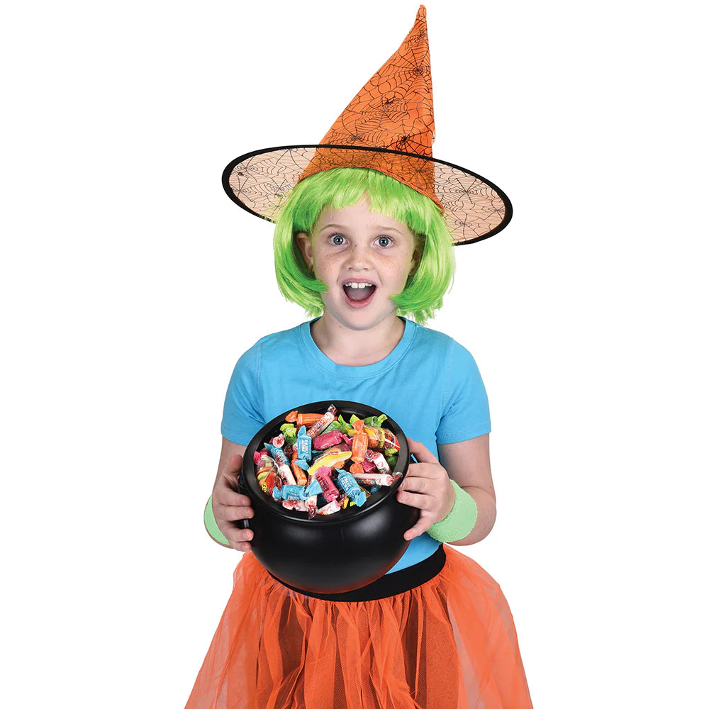 8" Cauldron with Handle Black