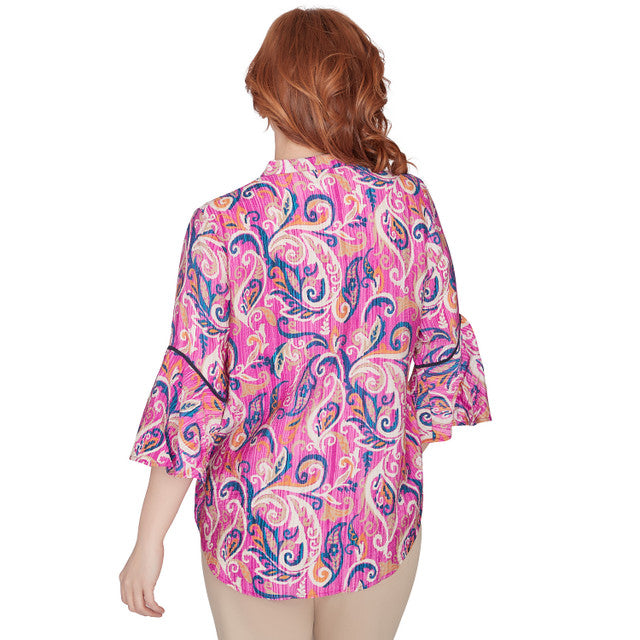 Tapestry Paisley Voile Top Dahlia Multi- Ruby Rd