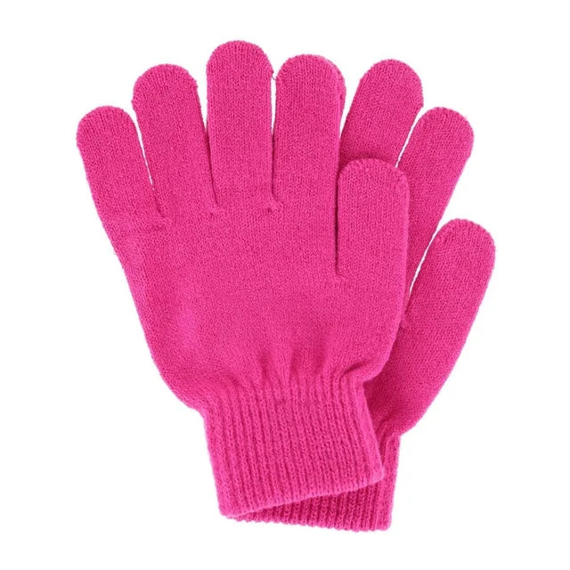 Girls Kinit 7-16 Hat/Glove Set Fuchsia