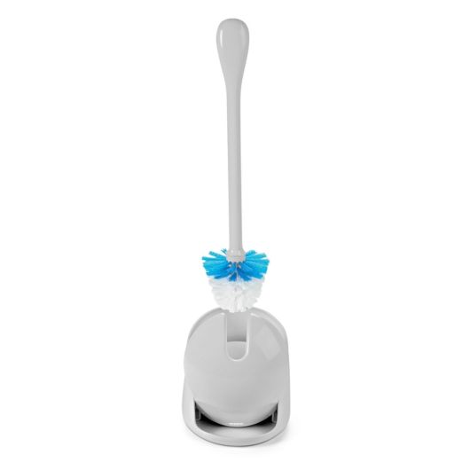 Compact Toilet Brush & Canister Grey