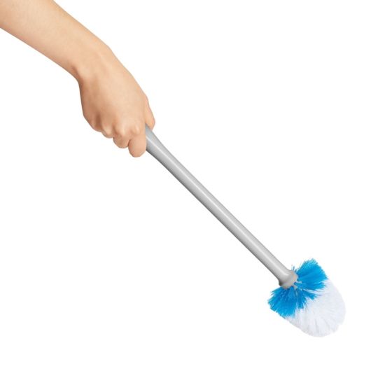 Compact Toilet Brush & Canister Grey