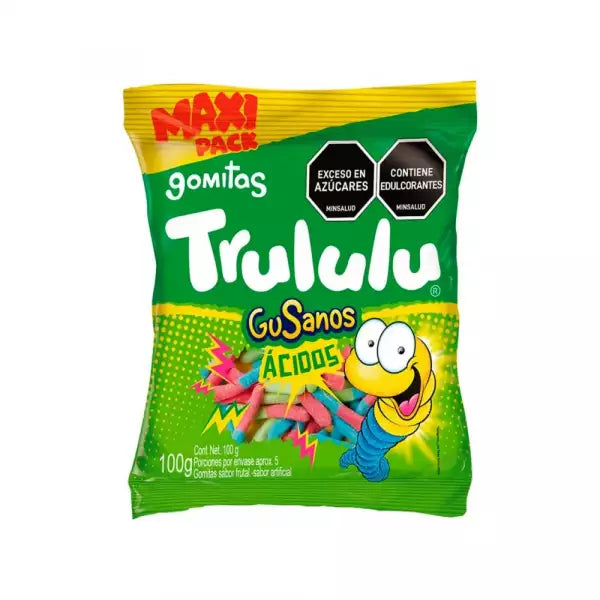 Maxi Pack Trululu Gusanos Acidos 100g
