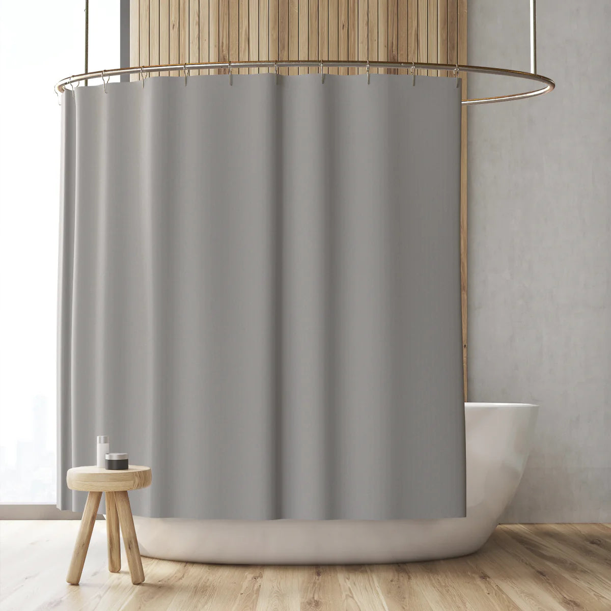 Fabric Shower Curtain Liners Gray