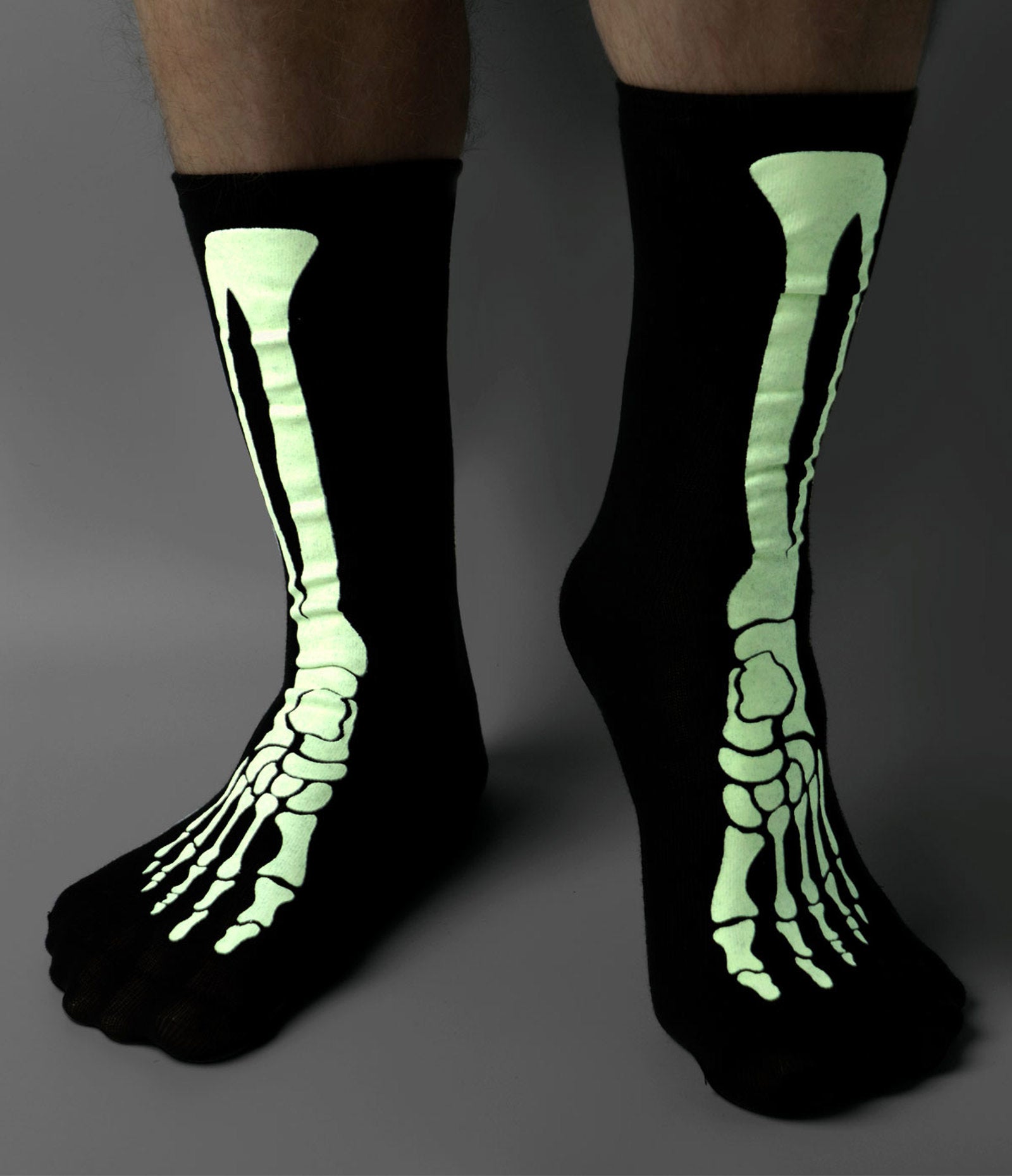 Funny Bones Glow in the Dark Socks