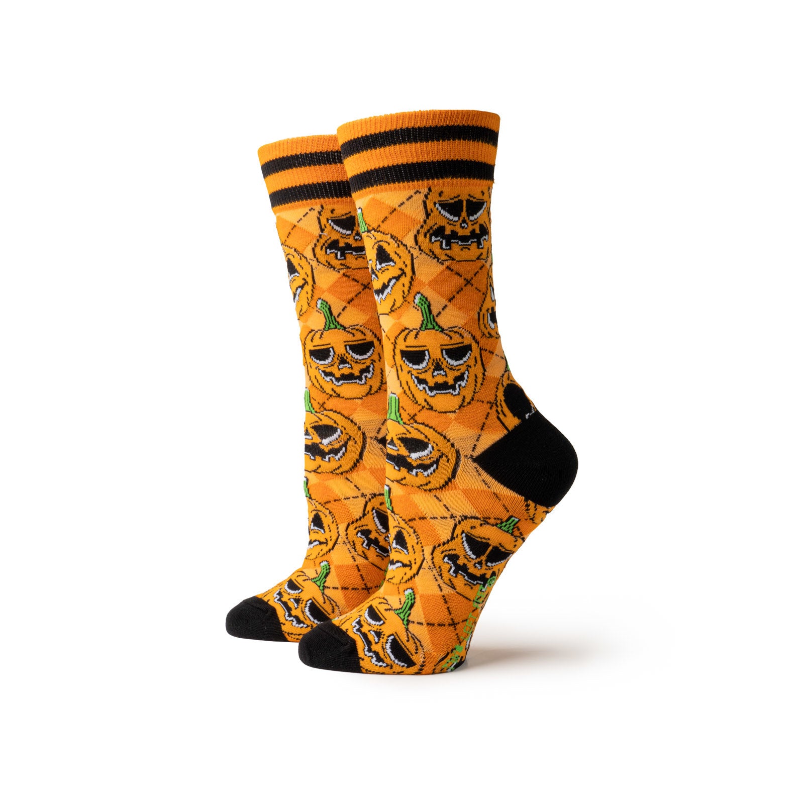 Two Left Feet Halloween Socks - Pumpkin
