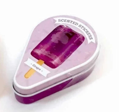Ice Cream Scented Sticker Tin - Grape