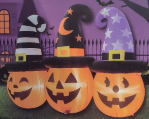 6FT Long Inflatables Pumpkin Hat 3