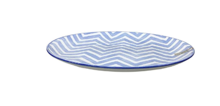 Plate Blue/White 10.5"