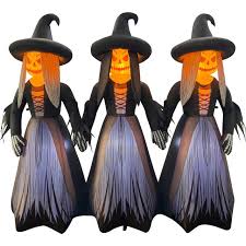 6.8FT Long Inflatable Halloween Decoration - 3 Witches