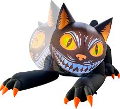 7.2FT Long Inflatable Halloween Decoration - Cat Shakable