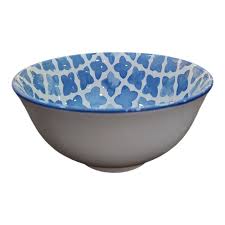 Bowl Blue/White 6"