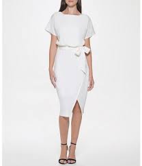 Dress Crepe Scuba Ivory - Kensie