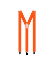 Orange Neon Suspenders