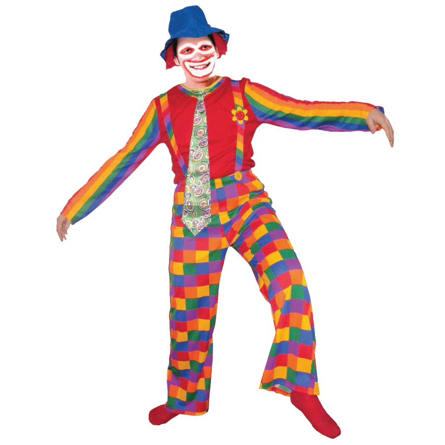 Jolly Laughing Clown Costume - Adults