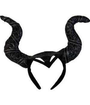 Adult's Dark Evil Royal Queen Horns