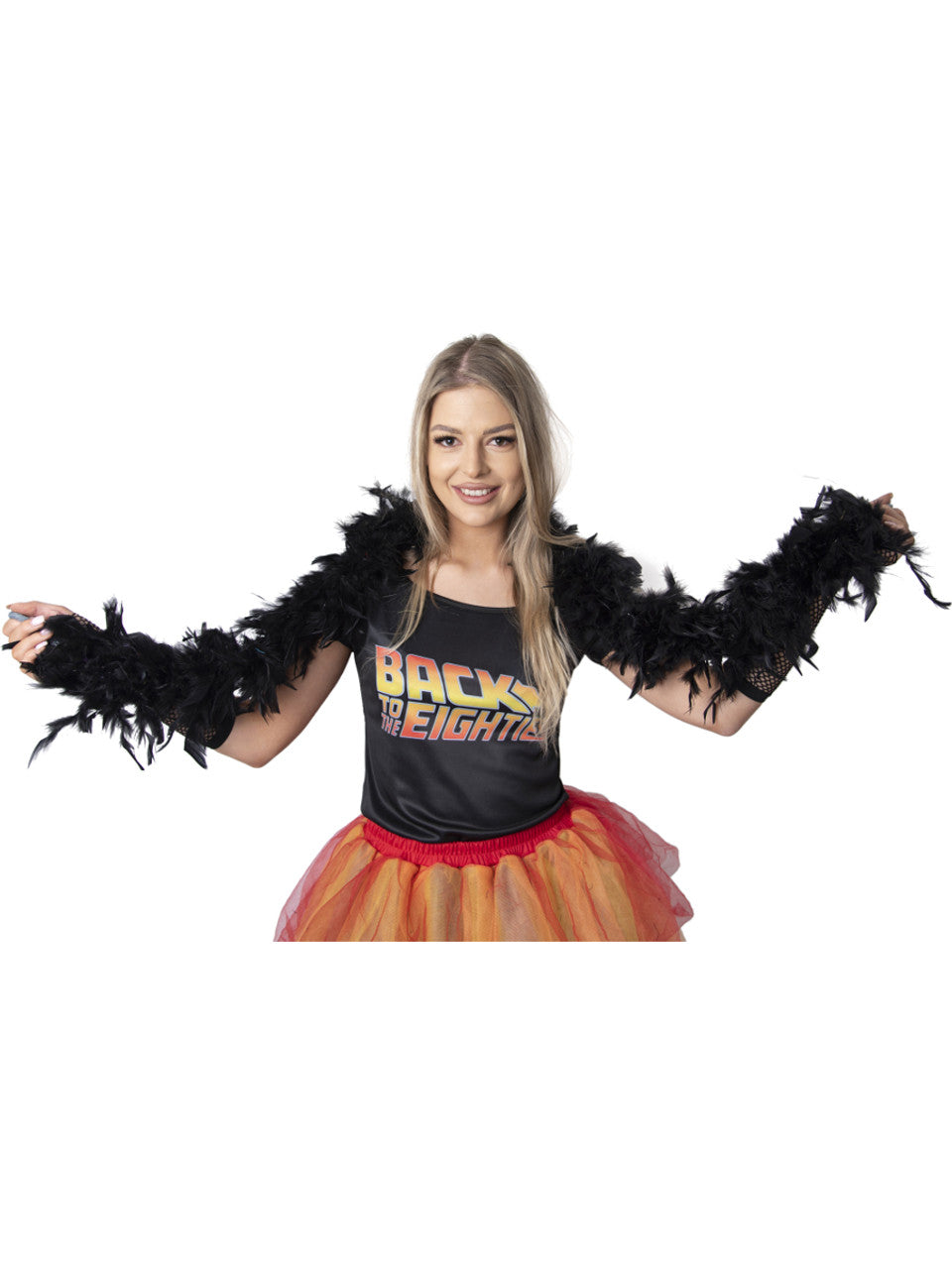 60g Black Feathered Boa Costume Accessory