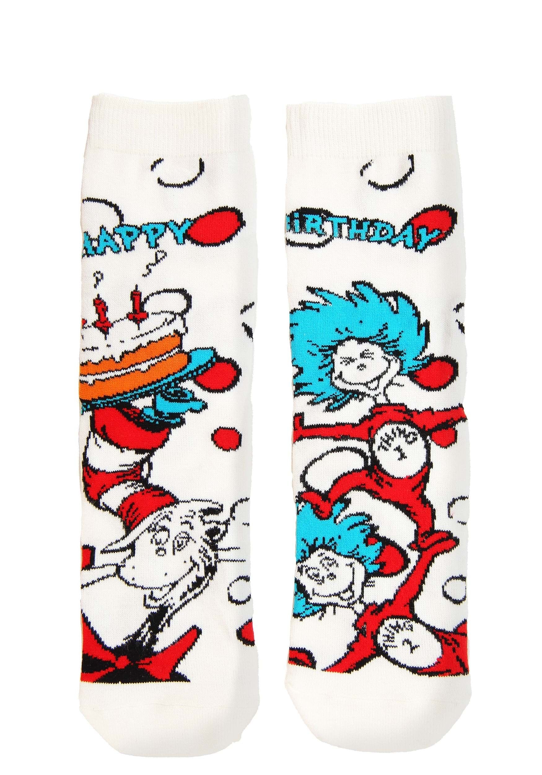 The Cat in the Hat Birthday Crew Socks for Kids