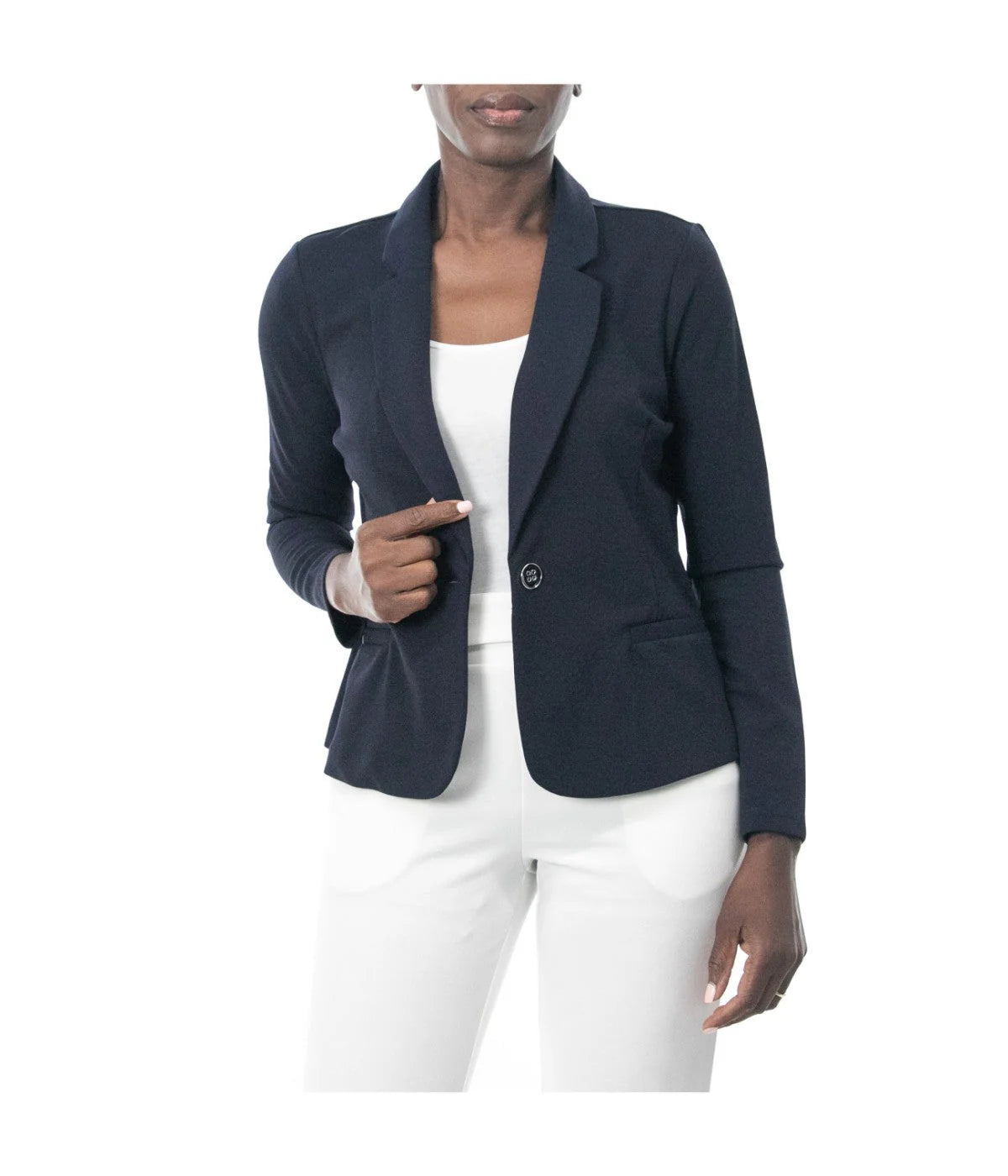 Long Sleeve Crop Blazer Black