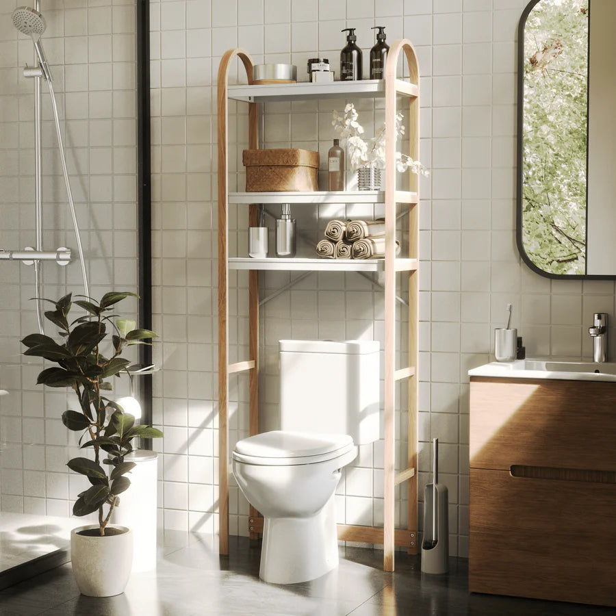 BELLWOOD OVER THE TOILET SHELF WHITE/NATURAL
