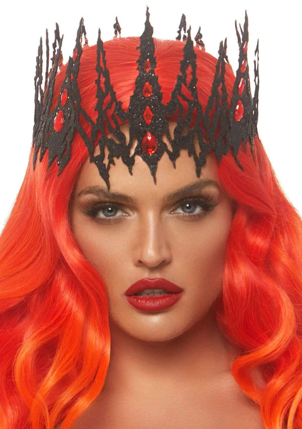 GLITTER DIE CUT JEWELED CROWN