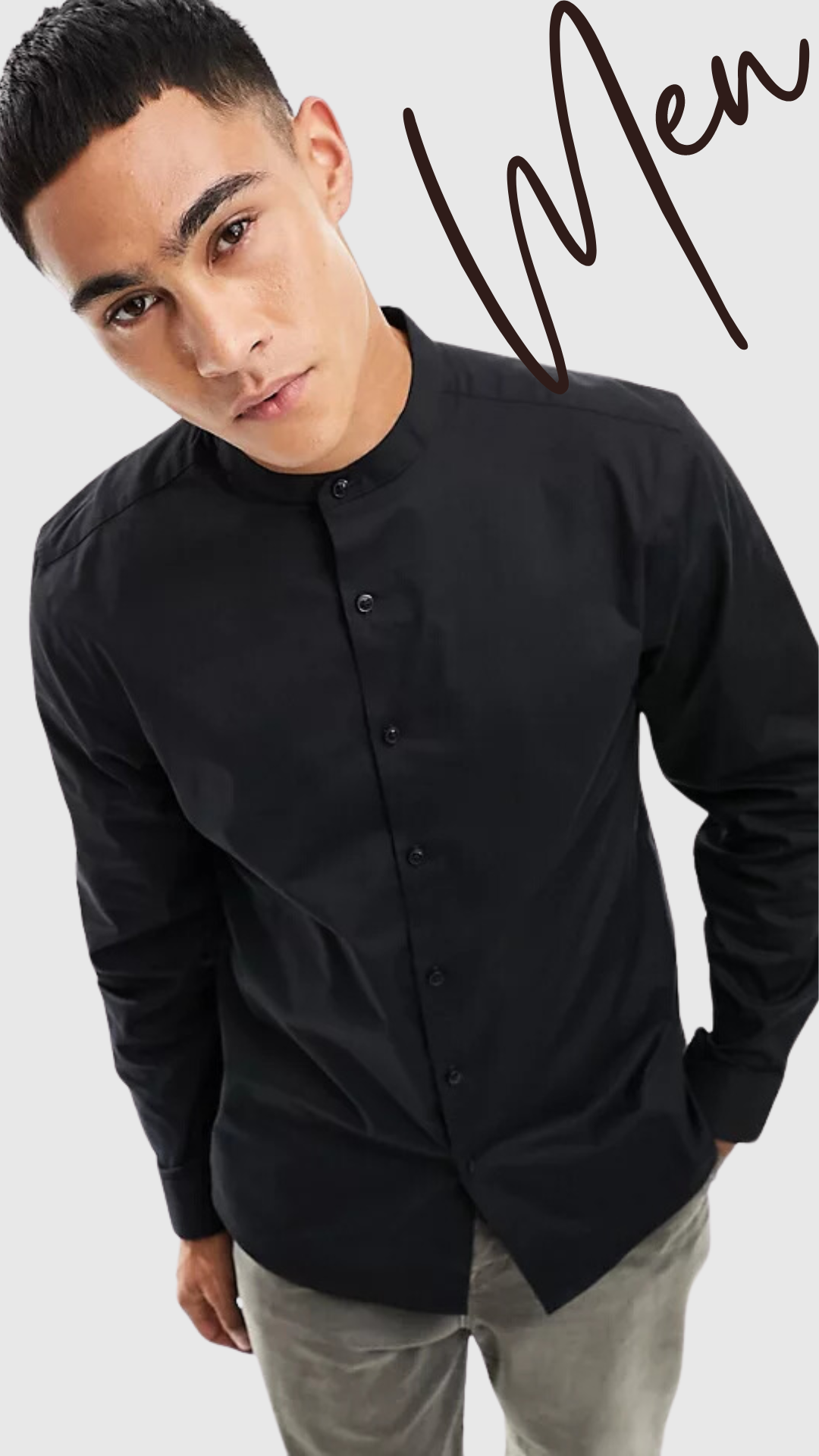 Camisa Color Negro Caballero