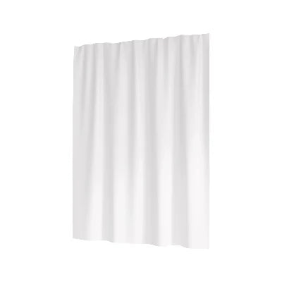 Fabric Shower Curtain Liners White