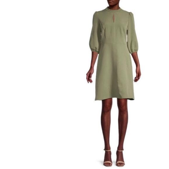 Dress Ruffle Martini Olive - Nanette Lepore