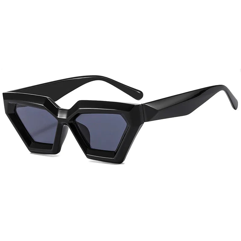 Irregular rhombus shaped sunglasses
