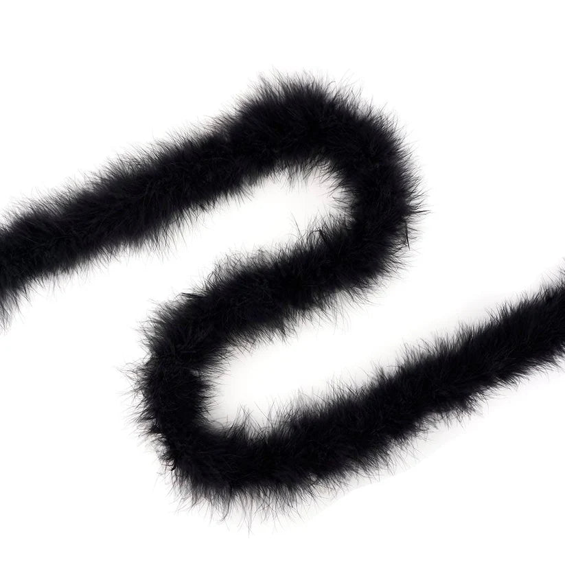 Marabou Feather Boa - Mediumweight - Black
