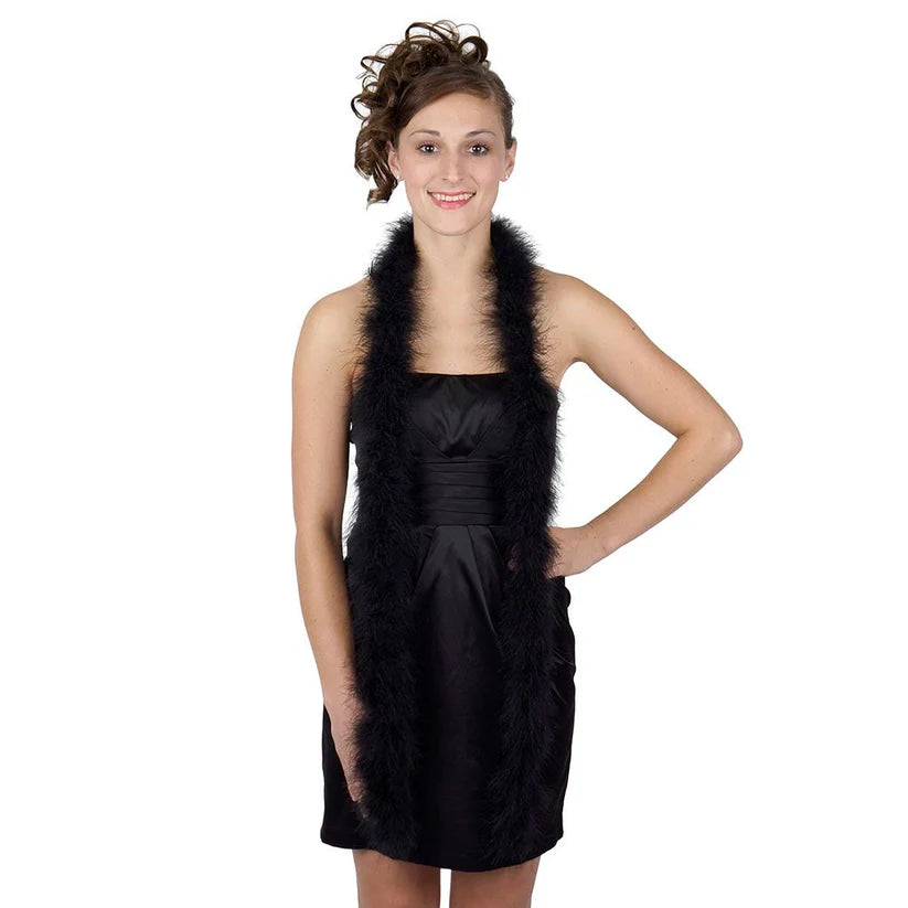 Marabou Feather Boa - Mediumweight - Black