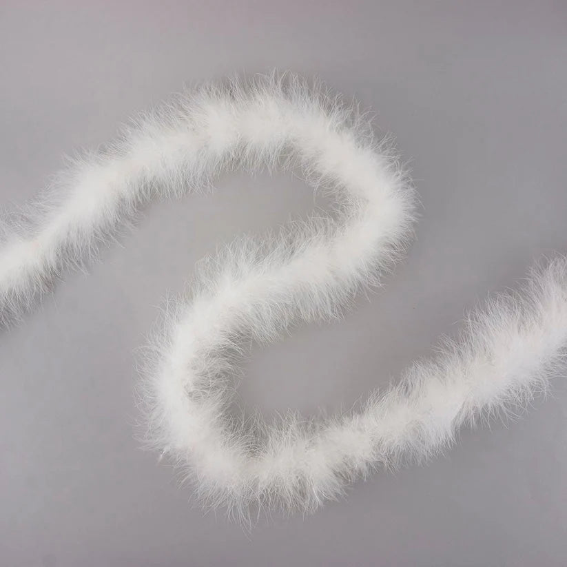 Marabou Feather Boa - Mediumweight - White