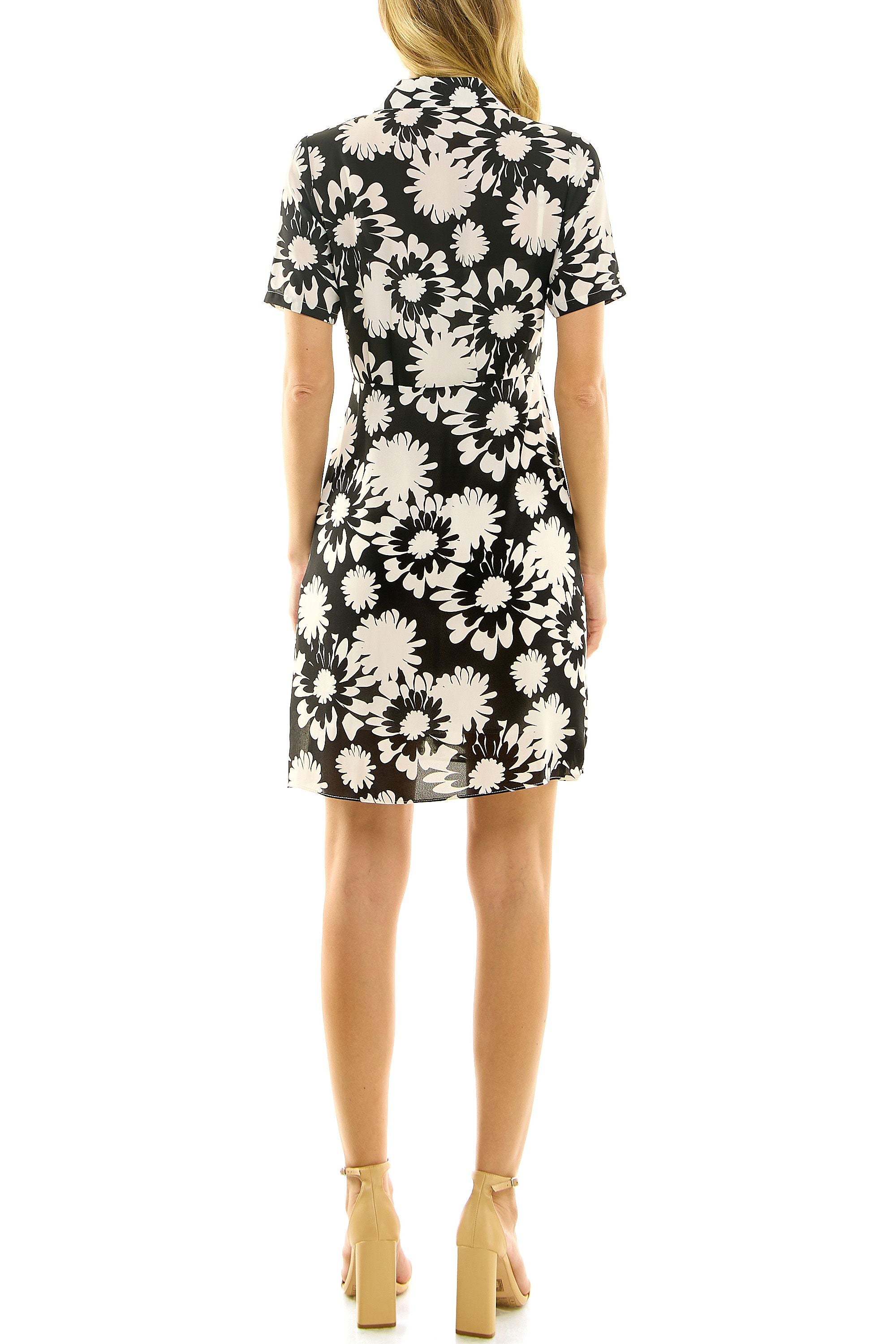 Floral Print Crepe Chiffon Dress