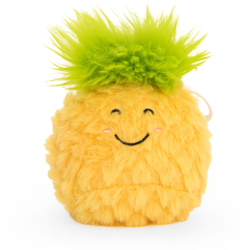 LITTLE Nature Clips Llaveros de Peluche Frutas Piña