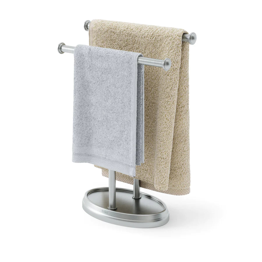 Palm Tree Towel Rack Nickel