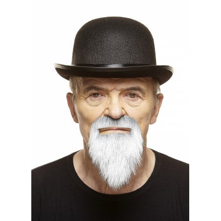 Mustaches With Beards Gray and White