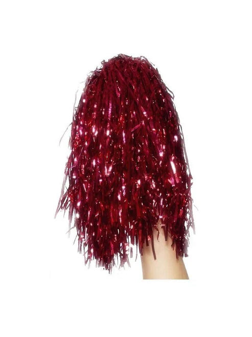 Pom Poms Metallic,Red