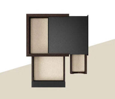 Stowit Mini Storage Box Black / Walnut