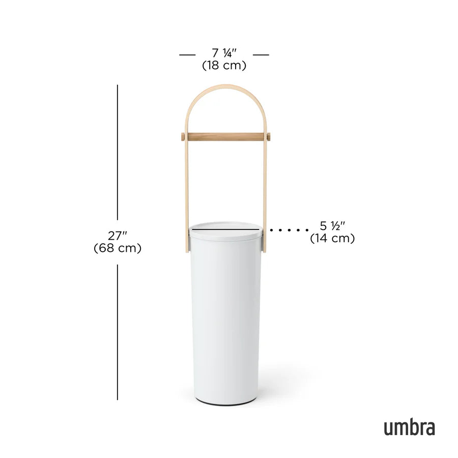 Bellwood Toilet Paper Holder & Reserve White/Natural