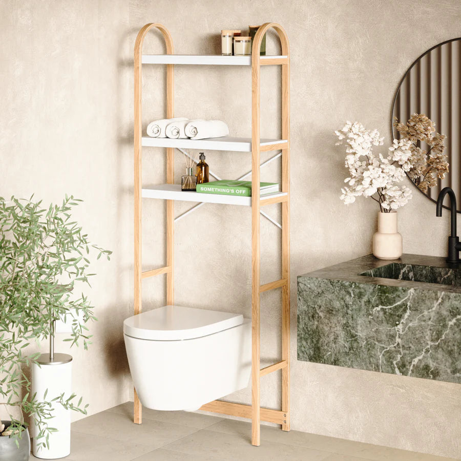 BELLWOOD OVER THE TOILET SHELF WHITE/NATURAL