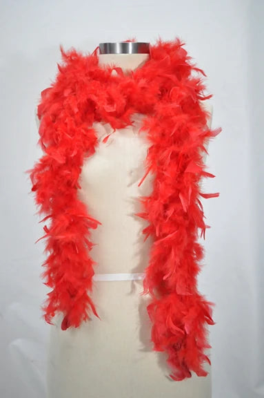 Boa de plumas Schlappen teñida iridiscente de 20-25 cm - Negro/Iridiscente