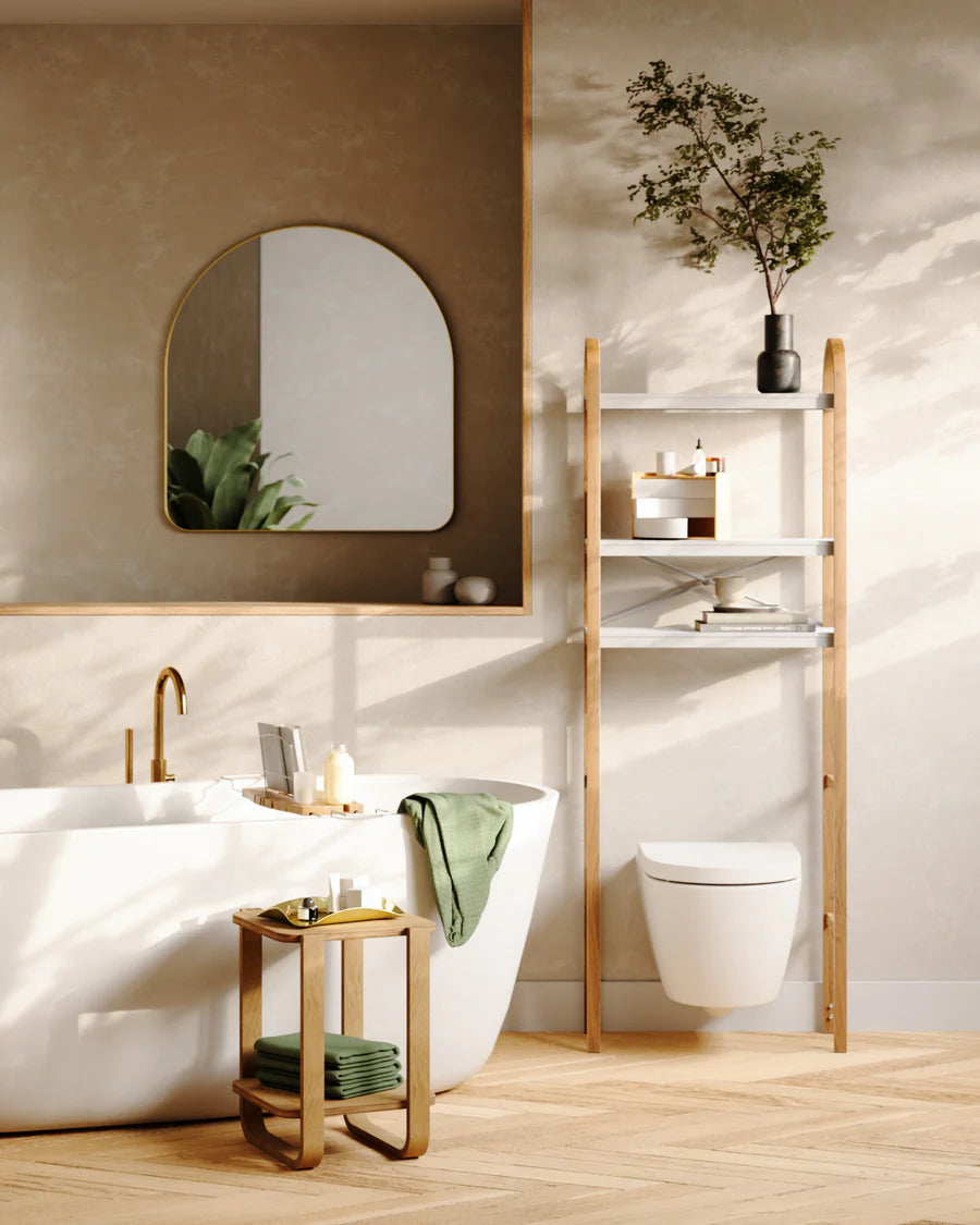 BELLWOOD OVER THE TOILET SHELF WHITE/NATURAL